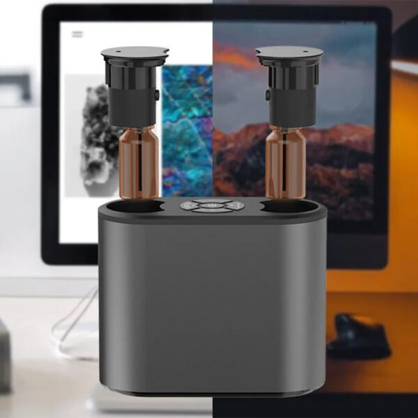 927d9f51624497a7 Waterless Aroma Diffuser Aromatherapy Essential Oil Diffuser USB Aluminum Scent Nebulizer Diffuser Air Humidifier For Home Hotel
