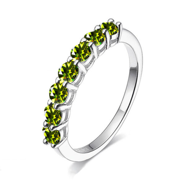 BIJOX STORY 3mm Gemstone Moissanite Rings For Women S Sier Matching Wedding Diamonds Band Stackable Ring White Gold Gift