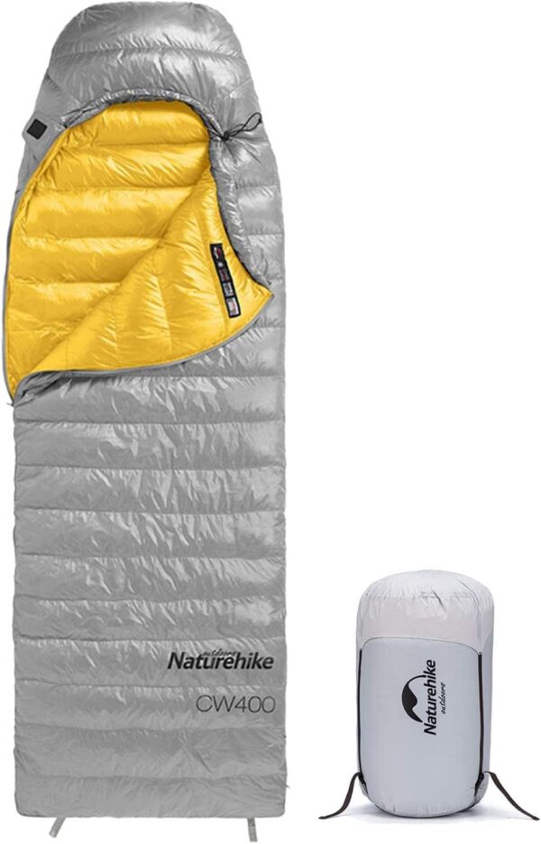 928b523ae5271b81 Naturehike CW400 Lightweight Down Sleeping Bags for Adults 650 Fill Power 4 Season,2.0lbs Ultralight Compact Portable,Waterproof, Camping, Hiking, Backpacking With Compression Bag