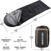 Sleeping Bags for Adults Backpacking Lightweight Waterproof- Cold Weather Sleeping Bag for Warm Camping Hiking Outdoor Travel Hunting with Camping Sleeping Bag