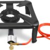 92a6fa9d9b5eb980 BACOENG Hockerkocher Gas 10KW, 4 Fuß Wok Campingkocher Inklusive 1.5 m Schlauch und 50 mbar Druckregler, 4-beiniger Gaskocher Camping Für Camping und Outdoor