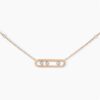 Sterling Sier Classic Fashionable Jewelry Mobile Diamond Women's Necklace Wedding Necklace. Exquisite Gifts