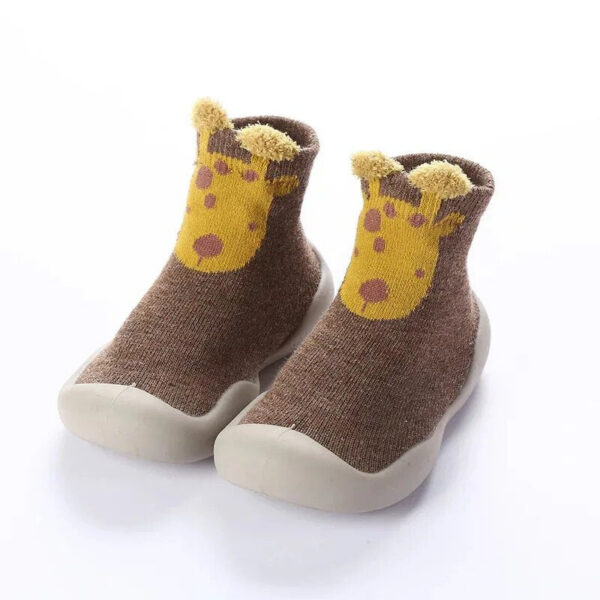 92b24120a0c1d962 Spring Fall Models of Children's Walking Socks Infant Non-slip Soft Bottom Floor Shoes for Boys and Girls Indoor