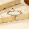 92b5ec83ec1fc0e3 MODIAN D Color Round Moissanite Ring 925 Sterling Silver Small Charms Sparkling Finger Rings For Women Wedding Jewelry Gift