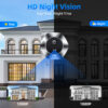 WSDCAM 4.3Inch LCD Video Peephole Doorbell Camera IR Night Vision Video Eye Door Bell Visual Doorbell Smart Home Outdoor Camera