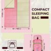 Sleeping Bag, Ohuhu Lightweight Sleeping Bag 3 Season Warm Weather Portable Compact Sleeping Bags for Adult Kids with Carry Bag for Camping Hiking Backpacking and Outdoors 59℉-77℉