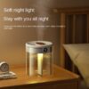92d7b401ad252383 New 2L Double Spray Atomizer Usb Large Capacity Home Mute Bedroom Office Night Light Digital Display Humidifier