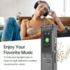 92def57652334513 64GB/16GB/8GB Digital Recorder Voice Activated Audio Recording Noise Reduction with Playback MP3 Music Player 288hrs