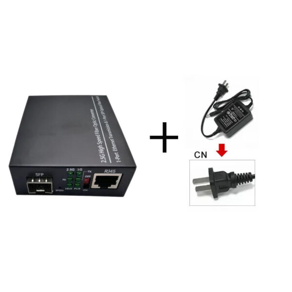 2.5G Fiber Optic Media Converter Gigabit SFP Transceiver 1000Mbps Compatible With Common E/GPON