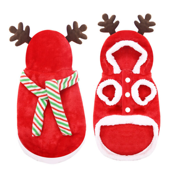 Winter Warm Clothes Cute Plush Coat Hoodies Pet Costume Jacket For Puppy Cat French Bulldog Chihuahua Small Dog Clothing