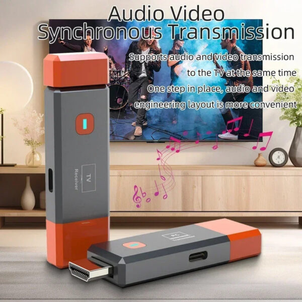 Wireless HDMI Video Transmitter and Receiver Extender kit Stick Dongle Adapter For PC Camera Laptop To Projector Monitor TV
