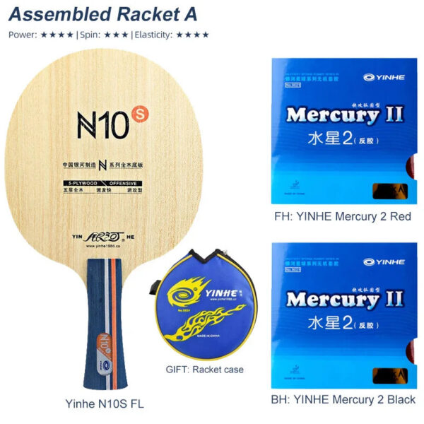 Yinhe Table Tennis Blade N10s N-10 Offensive 5 Wood Ping Pong Racket Blade