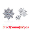 931b5addef52fa5c COSFIX Moissanite For Women 1 CT D Color VVS1 Excellent Cut Round Diamond Suower Pendant Necklace Sier Jewelry