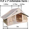 10‘ x 13’ Rainfly Fits for 6-8 People, Waterproof and Ultralight Survival Tent Shelter Awning Sunshade Cloth,Easy Set-Up Camping