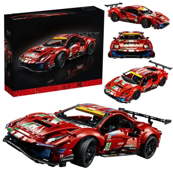 9334bc523777098c 488 GTE Bricks 42125 Technical Series 1648Pcs Supercar Building Blocks Sports Race Car Vehicle Model Assembly Kid Adult Toy Gift