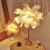 93362259cfa9f3fb Feather Desk Rechargeable Creative Remote Control Lamp Versatile Warm White for Party Wedding Christmas Decor