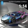 93391788e7069d63 67128 Cars 1314PCS Adults, 1:14 Scale Super Block Remote Control Car Building Kits for Men Teen