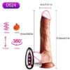934859a6a411ebf0 Thrusting Realistic Dildo Vibrator Anal Plug With Vibration Telescc Female For Suction Cup Masturbation Sexhine Sex Toys