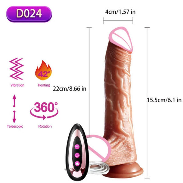 934859a6a411ebf0 Thrusting Realistic Dildo Vibrator Anal Plug With Vibration Telescc Female For Suction Cup Masturbation Sexhine Sex Toys