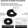 935c90917308dcfa 2Pcs Cat Bowls Elevated Cat Food Bowl Adjustable Cat Dish Anti-Slip and Anti-Noise Raised Cat Bowl Protecting Pet’s Spine Thickened Plastic Bowl Suitable for Indoor Cats, 17 Oz