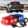 12" 36 LED 18 Watts Emergency Hazard Warning Security Roof Top Flash Strobe Mini Light Bar with Magnetic Mount, for Plow or Tow