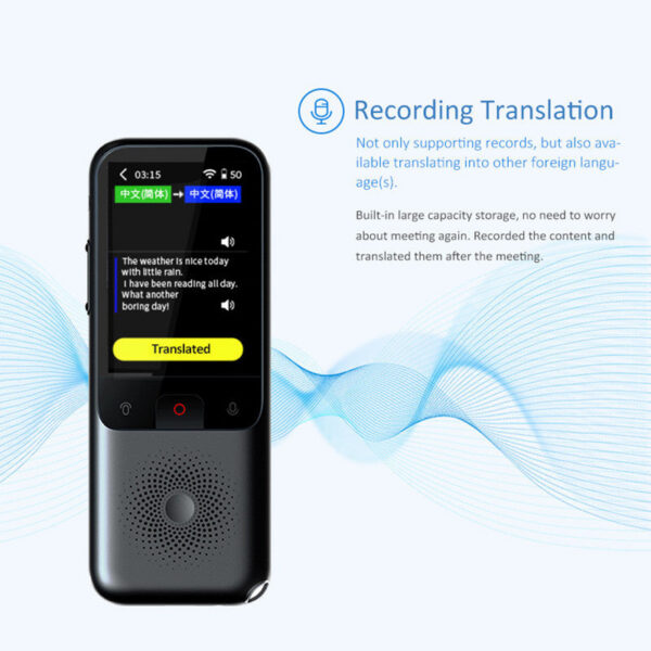 Portable Smart Voice Translator T11 134 Languages Real-time Speech Interactive Offe Translation hine Business Travel