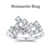 Szjinao Certified Total Is 1.5ct Full Moissanite Ring Woman With Many Stones Sier Infinity Trend Jewelry For Engagement New In