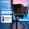93a78d60ad658b2d Ambitful Phone and DSLR Recording Mini Teleprompter Portable Inscriber Mobile Teleprompter Artifact Video With Remote Control