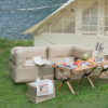 MOBI GARDEN Portable Camping air sofa with air bed separation connection