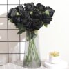 15Pcs Artificial Roses Velet Real Touch Single Stem Fake Roses Silk Realistic Bouquet Flowers Arrangements Home Office Garden Grave Party Wedding Decoration(Light Pink-15p, Blossom Roses)