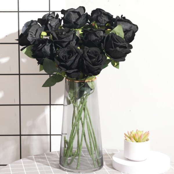 15Pcs Artificial Roses Velet Real Touch Single Stem Fake Roses Silk Realistic Bouquet Flowers Arrangements Home Office Garden Grave Party Wedding Decoration(Light Pink-15p, Blossom Roses)