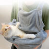 Comfortable Apron For Holding Cats Soft Kitten Bib Kangaroo Pocket Pet Clothes Sleeping Pussy Hing Suit Litter Dog Supplies