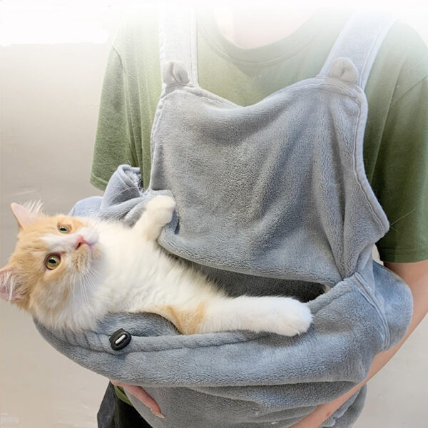 Comfortable Apron For Holding Cats Soft Kitten Bib Kangaroo Pocket Pet Clothes Sleeping Pussy Hing Suit Litter Dog Supplies
