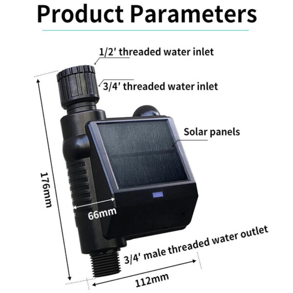 Tuya  ZIGBEE Garden Solar Energy Watering Timer Ball Valve Sprinkler Drip Irrigation System Water Controller Smart Life