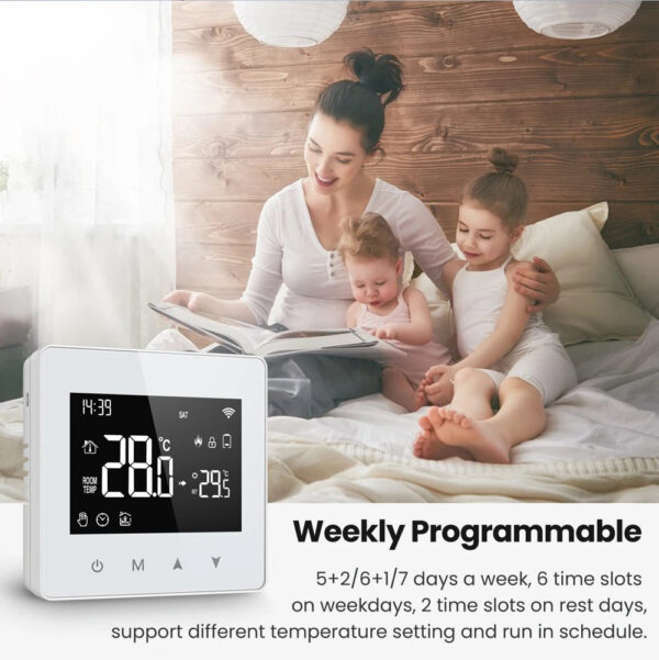 9402fddc7eb43146 AVATTO Tuya WiFi/ZigBee Smart Thermostat,Low Power Battery Water Gas Boiler Temperature Controller For Alexa Google Home Alice