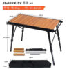 94081825b2d08c5a Folding Camping IGT Table Wood Portable Lightweight Camp BBQ Grill Table Removable Outdoor Picnic Fishing Camping Table