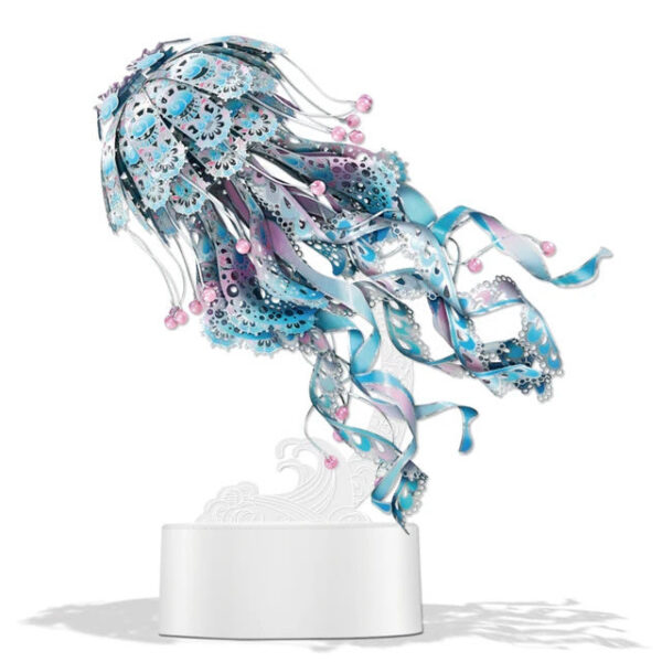 9426eeea54264cb5 Piececool 3D Puzzles Metal Model Gifts Colourful Jellyfish Building Kits Jigsaw DIY Toy for Adult (4 Colors)