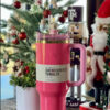 94382e5c7f972aa8 Electric 40oz Tumbler Yellow Orange Neon Green QUENCHER H2.0 Tumblers Cups with Silicone Handle Lid and Straw winter Pink Black Car Mugs GG0326