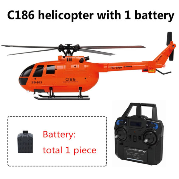 943a030b1ff6cd57 C186 Pro B105 2.4G RTF RC Helicopter 4 Ppropellers 6 Axis Electronic Gyroscope for Stabilization Remote Control Hobbies Toys