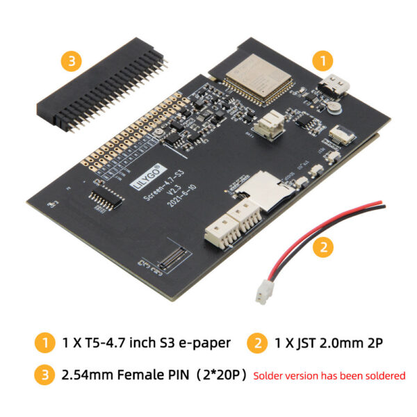 LILYGO® T5 4.7 Inch E-paper V2.3 ESP32-S3 Development Driver Board Display Module Support Trduino Compatible Raspberry Pi
