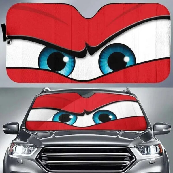 Car Solar Protection Cartoon Big Eyes Heated Windshield Sunshade Car Window Windscreen Cover Sun Shade Auto Sun Visor