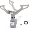 Hamans BRS BRS-3000T Ultraleichter Titan Campingkocher für Rucksacktouren (25 g) mit 1 zusätzlichen O-Ring