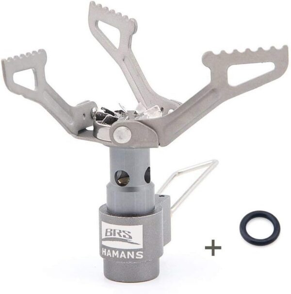 Hamans BRS BRS-3000T Ultraleichter Titan Campingkocher für Rucksacktouren (25 g) mit 1 zusätzlichen O-Ring