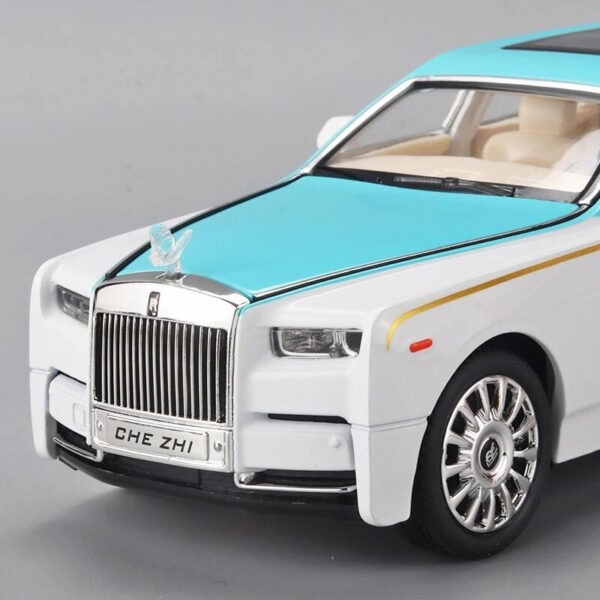 1:24 RR Phantom Model Zinc Alloy Pull Back Diecast s with Sound and Light for Kids Boy Girl Gift