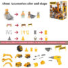 945171a76216cd7f Kids Engineering Vehicle Electric Drill Tool Toys Match Children Educational Assembled Sets Tools For Boys Nut Building Gift
