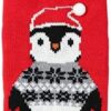 945378a148802685 White Embroidery Snowflake Ugly Vintage Knit Reindeer Holiday Festive Christmas Dog Sweater Dress for Puppy,X-Small (XS) Size Back Length 9"