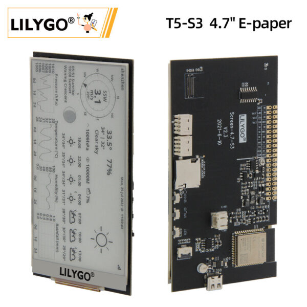 LILYGO® T5 4.7 Inch E-paper V2.3 ESP32-S3 Development Driver Board Display Module Support Trduino Compatible Raspberry Pi