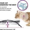 Y YHY Cat Bowls Elevated, Ceramic, 12 Ounces, Reduce Neck Burden, Anti Vomiting, Dishwasher Safe