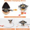 948cf346be36e347 WADEO 7200W Windproof Camping Stove, Camping Gas Stove with Piezo Ignition and Butane Adapter, Portable Camp Stove Burner for Outdoor Backpacking Hiking and Picnic