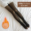Hosiery Christmas Winter Warm Tight Women's Wool High Waist Hot Socks Insulated False Transparent Pantyhose Z230810